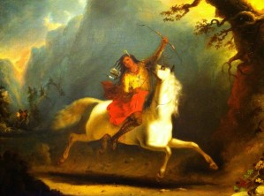 Crow Indian on Horseback